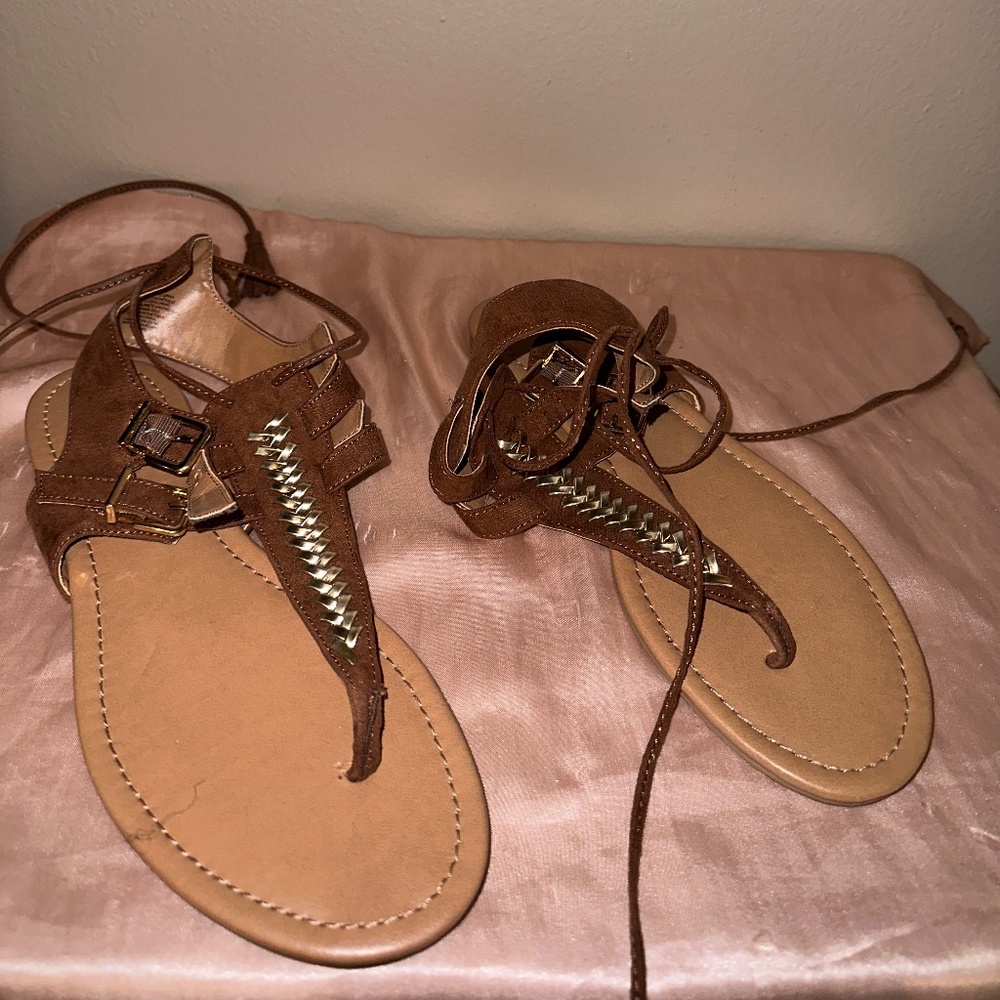 Suede sandals